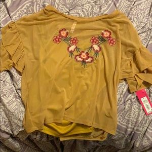 Gold Flower Top